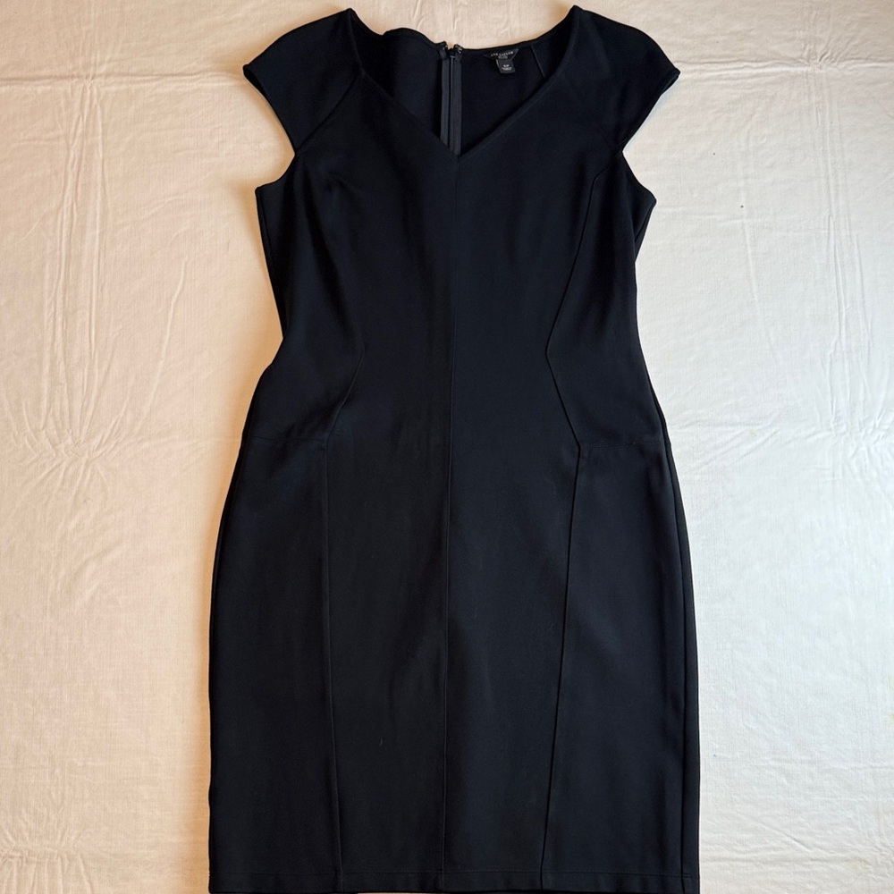 Ann Taylor Women's Classic Black Sleeveless Stretch Mini Dress Size 4P